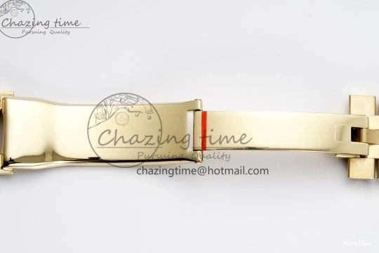 MiroTime 0505 Comfortable DayDate 40 YG JDF Gain Weight 904L Steel YG Dial Roman Markers on President Bracelet A2836 V 1821
